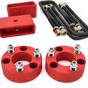 3 Inch Front 2 Inch Rear Leveling Lift Kit for 2005-2022 Nissan Frontier 2WD/4WD - Grade A Coating Strut Spacer Suspension Leveling Kit for Nissan Frontier Pickup Trucks, Wrinkle Red