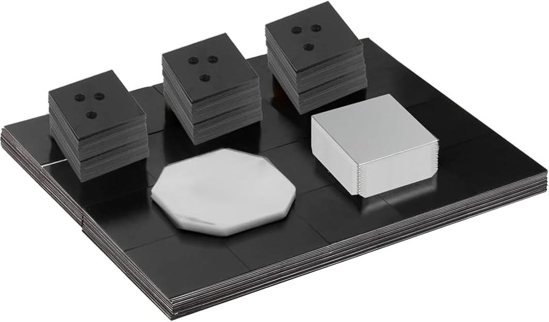 2x2inch Acrylic Magnet Materials, 100Sets DIY Photo Fridge Magnet Supplies for 50 * 50mm Button Maker Machine Press Square