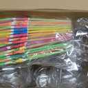 Weysat 24 Pcs 24 Oz Plastic Fish Bowl for Drinks and 50 Pcs Umbrella Drinking Straws Clear Goldfish Bowl for Summer Pool Carnival Party Supplies Table Centerpieces Decorations, ONE SIZE