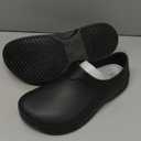 LIPROFE mens Slip Shoes,clogs (8.5 Women/6 Men, Black-1)