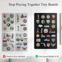 Magnetic Board for Wall 23.6" x 15.7" : Black Metal Display Board for Travel Souvenir Magnets & Art Collections | Heavy-Duty Metal Panel for Hobbyists with Screw Mount Hardware