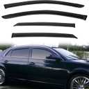 Rain Guards Compatible with 2005-2012 Toyota Avalon Tape-On Side Window Visor Wind Deflector Vent Visors Car Accessories 4pcs