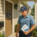 2 x 4-in-1 Funny Metal Sign for Porch  No Soliciting, Private Property, On Camera, Beware of Owner  Durable Weatherproof Aluminum Plaque for House Door or Yard, 712 Inch