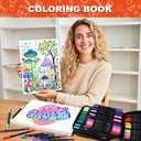 120 Colors Dual Tip Brush Pens Art Markers for Adult Coloring Books, Artist Drawing Sketch Markers Set with Fine & Brush Tip