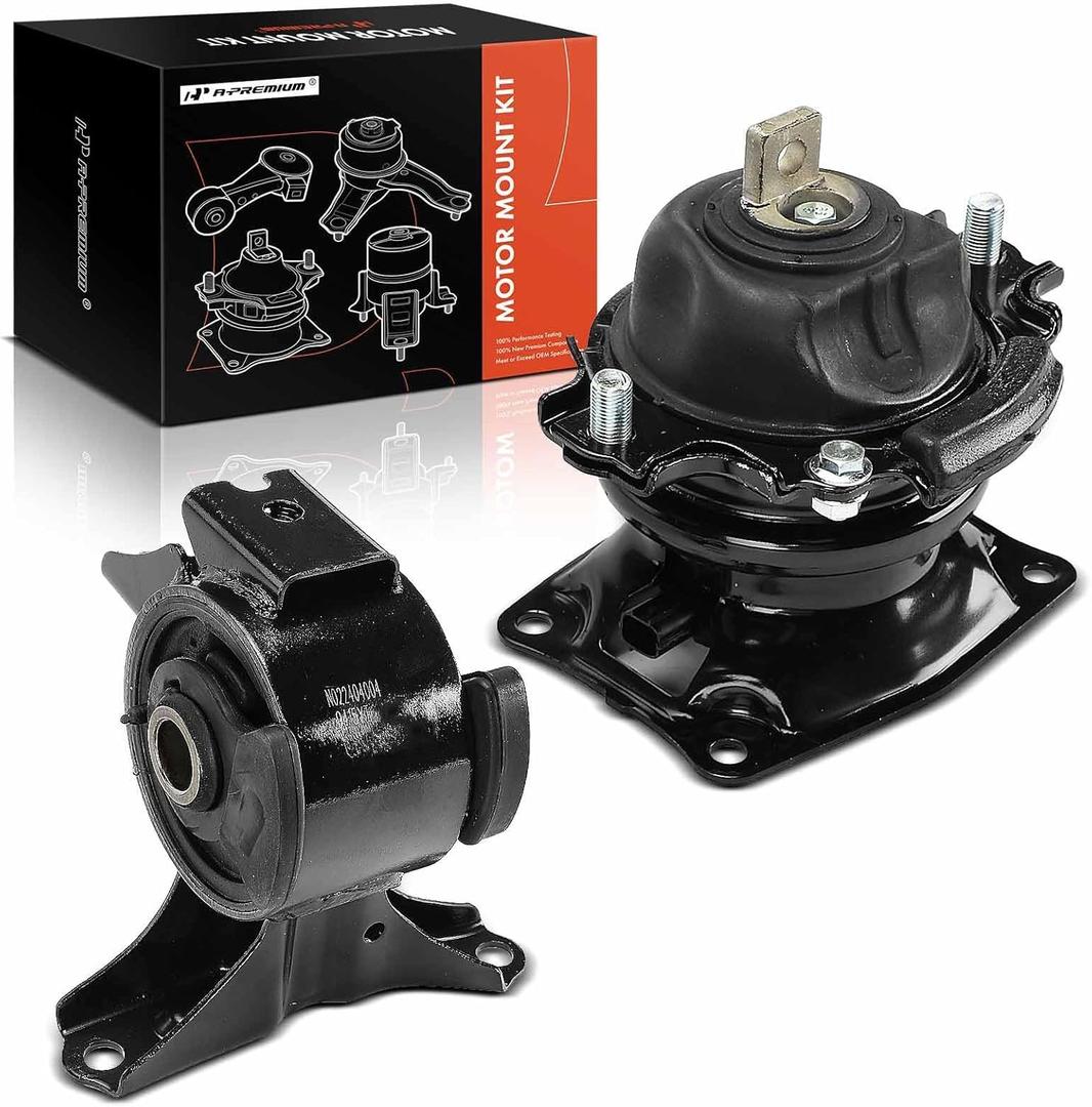 A-Premium Set of 2 Front and Right Engine Motor Mount Set Compatible with Honda Odyssey EX-L/Touring 2008-2010 i-VTEC 3.5L, 2011-2016 3.5L
