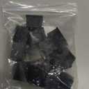 Antrader 1 Inch x 1 Inch Square PVC Covers Furniture Foot Table Chair Leg End Cap Cover Tip Protectors Black, Pack of 12