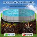 10ft 16ft Oval Above Ground Pool Liner Pad, Thicker Pre-Cut Under Pool Padding, Puncture Resistant Outdoor Padding for Pool Bottom