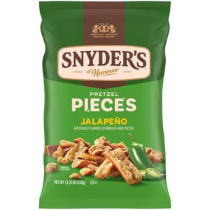 Snyder's of Hanover Jalapeo Flavored Pretzel Pieces, 11.25 Oz (EXP 09/26/26)