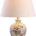 JONATHAN Y JYL3009A Grace 24" Floral LED Table Lamp Classic Cottage Bedside Desk Nightstand Lamp for Bedroom Living Room Office College Bookcase LED Bulb Included, Multicolor