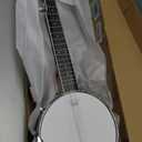 5 String Banjo Mini - Mulucky 26 Inch Travel Banjo Sapele Body Closed Solid Back Beginner Kit With Gig Bag Picks Strings Strap - B806