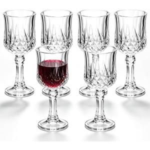 Cordial Glasses Set of 6, 4.5in Sherry Glass Lead-Free Crystal for Tequila Sipping, Limoncello, or Shot