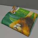 7x5ft Jungle Backdrop with 19.69ft Ribbon - Tropical Rainforest Safari Photography Background for Jungle Party Decor, Kids Birthday, Baby Shower & Photo Booth Props