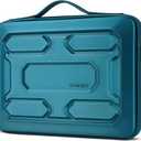 DOMISO 13.3 inch Laptop Sleeve with Handle Shockproof Computer Bag Waterproof EVA Protective Carrying Case for 13-13.3 inch Notebooks/13 MacBook Air/MacBook Pro Retina/Dell XPS 13/HP, Teal