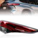 Tail Lights Assembly Rear Lamp Compatible With Highlander 2020 2021 2022 2023 Right Passenger Side