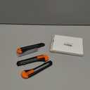 3 Pack Utility Knife Box Cutter Retractable, Compact Box Knife for Cartons, Cardboard and Boxes, with 10 Piece 18mm Wider Snap-off Blade Razor Sharp Blade, Perfect for Office and Home Use (Orange)