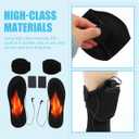 Heated Insoles: 1 Pair Rechargeable Heating Insole, Electric Foot Warmer, Control Foot Warmers for Men Women