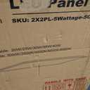 6 Pack 2x2 LED Flat Panel Light for Drop Ceiling, 5200lm Selectable 20W/25W/30W/35W/40W, Color Temperature 3000K/3500K/4000K/5000K/6500K, 0-10V Dimmable, 120-277V, ETL