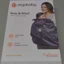 Ergobaby Water Resistant Baby Carrier Rain and Wind Cover, Charcoal