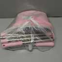 Pink Broom and Dustpan Set, 52-in Handle Broom Dustpan Combo Set Household Hand Broom with Dustpan Teeth to Clean Hair for Home Kitchen Office Lobby Sweeping IndoorPink