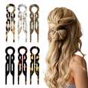 French Prestige Hair Pin for Women, Large U Shape Hair Pins,11.5x3cm,for Casual, Wedding, Parties (B)