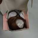 NAYOO Hair Toppers for Women Real Human Hair, 360 Cover Clips in Full Fringe Fake Bangs Hair Pieces for Women Girls Daily Wear(Light Brown) (3D Wispy Bangs)