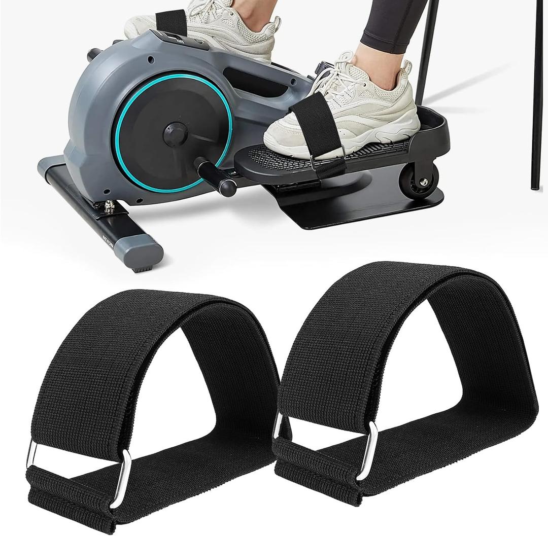 2Pcs/4Pcs Adjustable Pedal Straps for Ellipse Leg Exerciser, Elastic Straps for Elliptical Machine, Trainer Straps, Elliptical Leg Sports Accessories