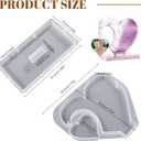 5 x 1 Pcs Silicone Molds for Epoxy Resin, DIY Picture Frame Display Unique Mold for Resin Casting Art Crafts, Table Home Decor Gift