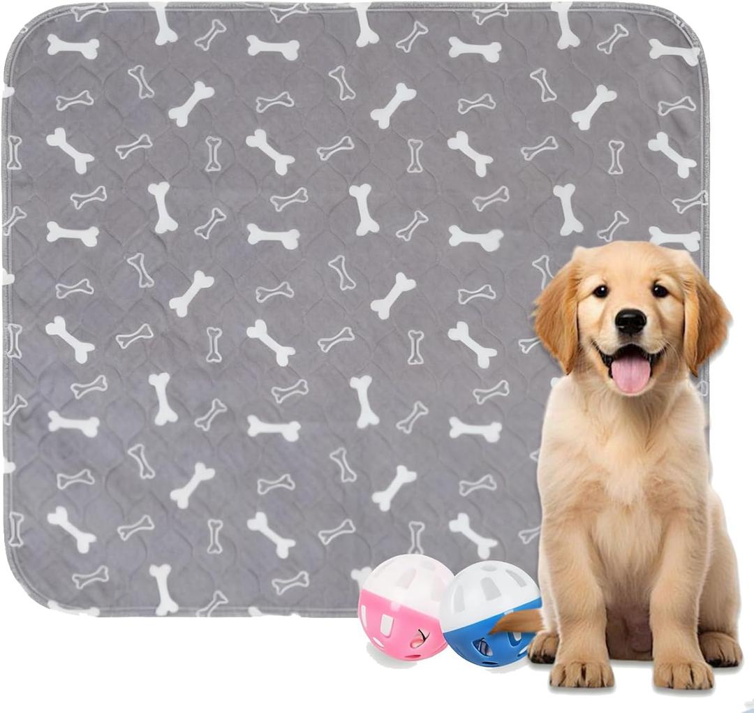 Puppy Pads with Pheromones, Reusable Puppy Pads Washable for Dogs & Cats - Leak & Odor Proof, Non-Slip Base, Easy to Clean & Reusable (M: 27.6"  31.5")