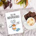 10 x Nurse Day Cards, Cute Thank You Card for Doctor Nurse Pharmacy, Lovely Doctor DR Day Card, Funny Appreciation Cards for Men Women, Medical Staff Appreciate Gift