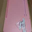 Laptop Bed Desk, Adjustable Lap Desk, Small Laptop Table with USB Charge Port, Desktop Card &Pen Slot, Cup Holder, Foldable Bed Tray Table for Couch Sofa Chair Floor Eating Working