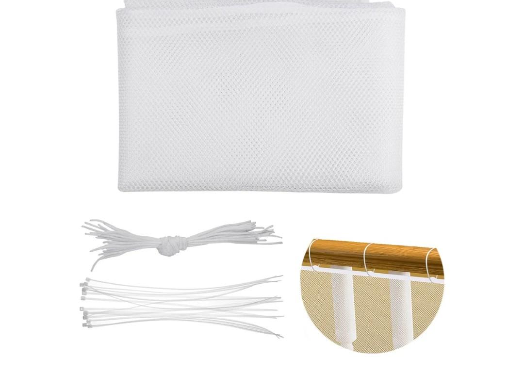 Safety Rail Net Stair Banister Stair Net with Ropes for Stairs Fence Balcony Baby Bed, Protect Childs Pets Safe