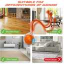 2 x Interactive Cat Toys Ball for Indoor Cats,[2025 Newly Upgraded] Agile Moving Cat Ball with Elastic Mesh Tail,Automatic Kitten Toys for Bored Indoor Adult Cats,Motion Activated (Orange)