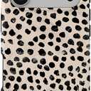 BURGA Phone Case for iPhone 17 Pro - Cute, Trendy, Aesthetic, Designer Pattern, 17pro Phone Cover, Hard Shell Protection - fits Apple iPhone 17 Pro Case for Women and Men (Almond Latte)