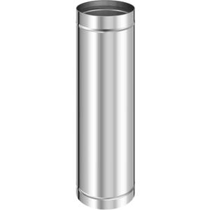 Yaocom 1 Pcs 6 x 24" Silver Stove Pipe, Stainless Steel, 6" Inner Diameter