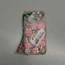 Changjia for iPhone 17 Pro Max Glitter Bling Case,Cute Luxury 3D Sparkle Queen Crystal Rhinestones Flowers Diamond Pearl Gems with Lanyard Wrist Strap Women Girls Phone Case for iPhone 17 Pro Max,Pink