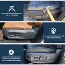 Driver Seat Track Cover Panel Compatible with 2022-2026 Toyota Tundra Sequoia with Lumbar Support Left Seat Trim Recline Side Cushion Shield Replaces 71806-0C102-C0 71806-0C101-C0