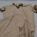 Mens Medieval Renaissance Mercenary Scottish Costume Viking LARP Costume Tunic Halloween Tops XXL