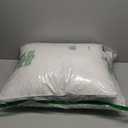 Set of 2 Standard Size Down Pillows - Goose Feather & Down Blend Pillows 440 Fill Power, 100% Cotton Cover, Hypoallergenic, Medium Support