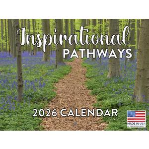 Nature Pathways Inspirational Calendar 2026 Quotes Monthly Wall Calender 12 Month | American Made In The USA