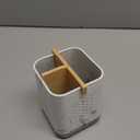 Boperzi Toothbrush Holders, Kids Toothbrush Holder with Drainage, Detachable Anti-Slip Electric Toothbrush Holder, Toothpaste Organizer Storage Caddy for Bathroom Countertop, Shower, Kitchen, Vanity (Gray&marble)