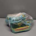 5 Pack Caseit Clear XL Pouch Clear Pencil Case, Clear Zipper Pencil Pouch, Transparent Pen Pouch, Travel Toiletry Bag, Cosmetic Bag, Stationary Bag for Office School, PLP18VC, Iridescent & Mint