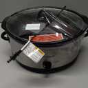 Liddit Crockpot Lid Holder, Lid Holder for Slow Cooker, Stainless Steel Crock Pot Accessories Holder, Heat Resistant Kitchen Organizer, Easy Cooking Solution - Black