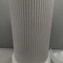 Metal Pleated Cylinder Pedestal Stands for Party, 3 Pieces Heavy Duty Round Cake Pedestal Stand Display Plinth Pillars Art Decor for Wedding Ceremony Birthday PartySmall, White