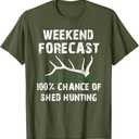 Elk & Deer Shed antler hunting, shed hunters t-shirt T-Shirt XL