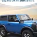 for Bronco Corner Edge Protector Set Anti Scratch Guards Protector,Cowl Body Armor Outer Cowl Covers for Ford Bronco 2021-Present Black ABS Exterior Accessories 8pcs