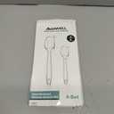 Silicone Spatula Set, Premium Spatulas Silicone Heat Resistant 2 Small & 2 Large Flexible Scraper for Nonstick Cookware, Rubber Spatula for Kitchen Mixing Baking Cooking Use, Soft Spatula - Gray