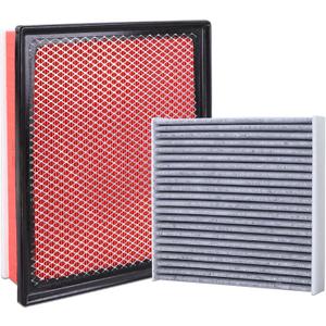 CA11895 Engine Air Filter and CF10285 Cabin Air Filter kit Compatible with 2014-2022 Toyota Sequoia 2013-2021 Tundra 5.7L 2013-2019 Tundra 4.6L 2013-2014 Tundra 4.0L Replaces 17801-0P100 87139-YZZ16