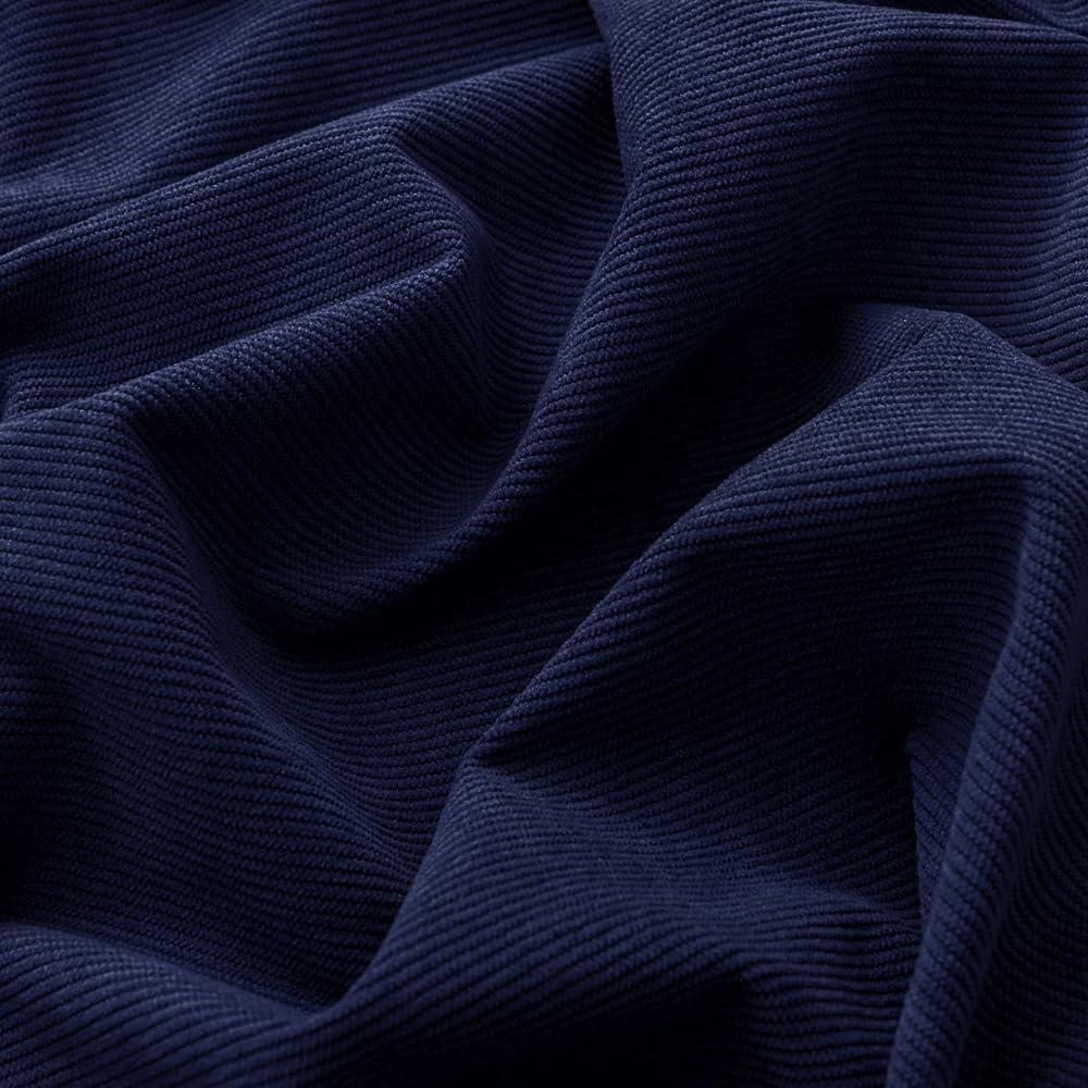 Royal Blue Corduroy Fabric by The Yard, 60" Wide Upholstery Fabric 1 Yard | 16-Wale Corduroy Fabric, 10% Stretch, Machine Washable, Cut And Sew Easily, For Pillow Covers Sofa Upholstery DIY