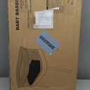 Automatic Rocking Bassinet, Electric Baby Bassinet with Automatic Rocking Motions and Soothing White Noise, Bedside Crib for Baby 0-6 Months, Self-Rocking Sleeper, Brownish-Yellow