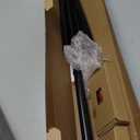 TONIAL Bay Window Curtain Rods, 36 to 72 Inch Center Rod for window, 20 to 36 Inch Side Rods for windows 3/4 Inch Decorative Drapery Rods with Small Cap Finial, Light Black